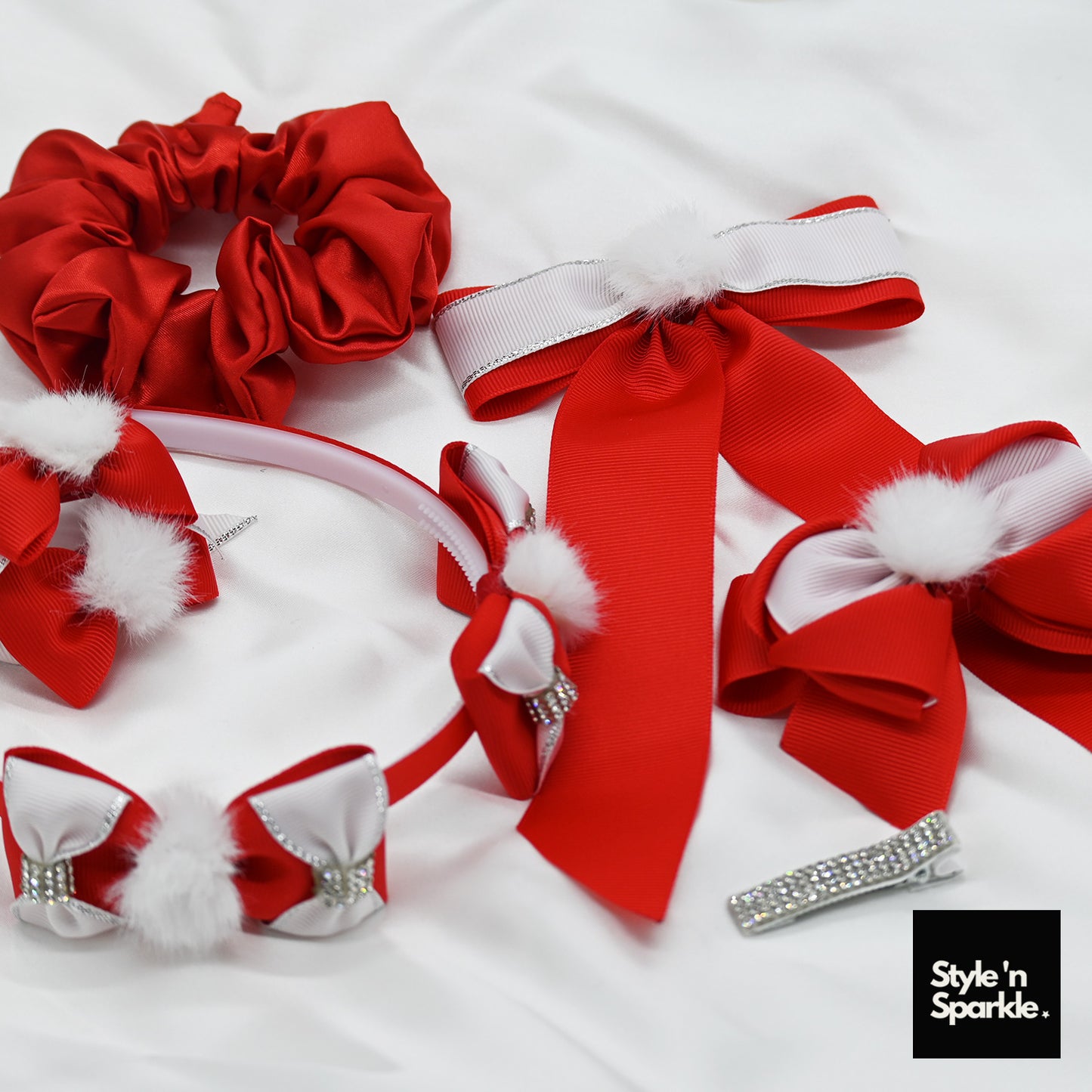 Christmas-inspired Red Ribbon Kids Gift Bag