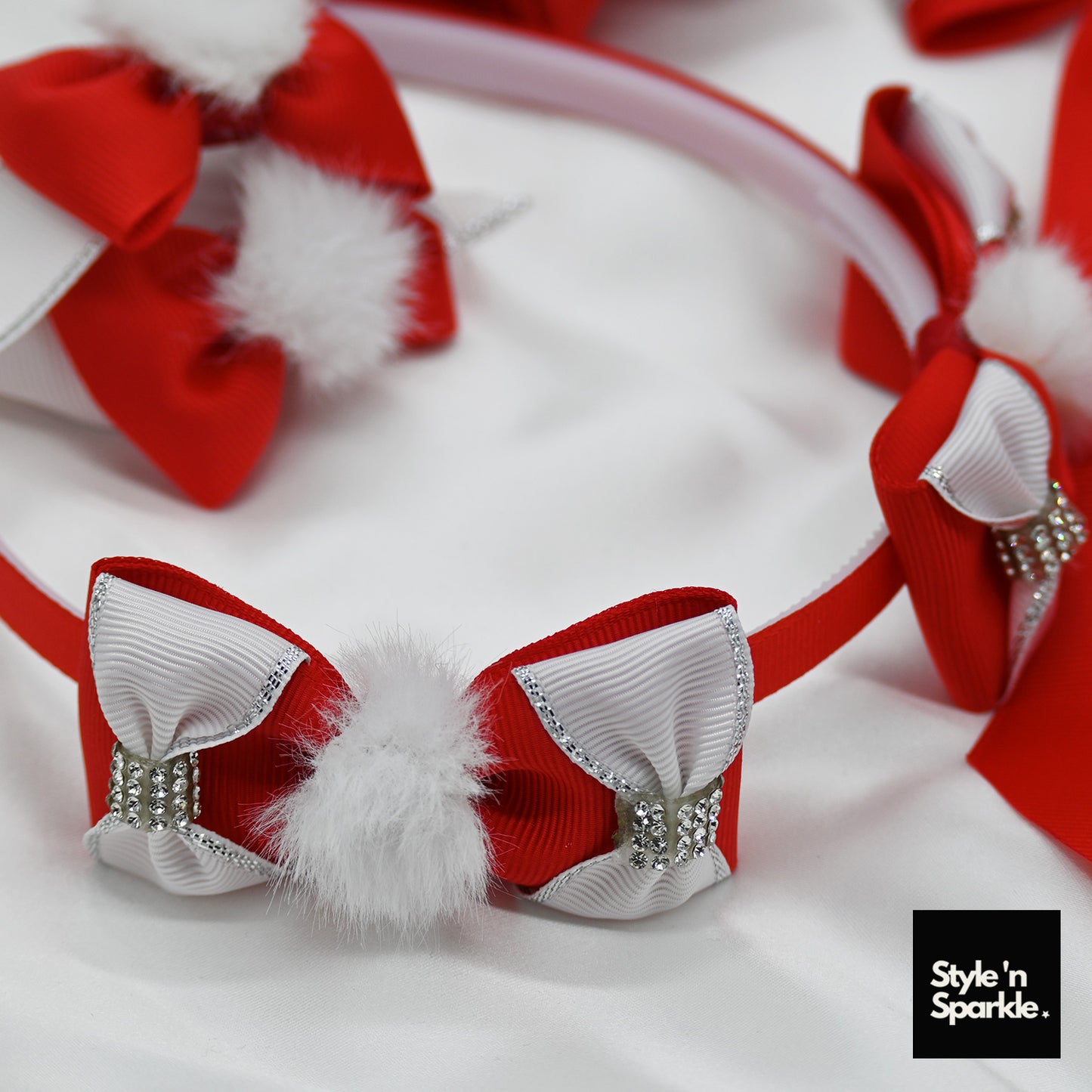 Christmas-inspired Red Ribbon Kids Gift Bag