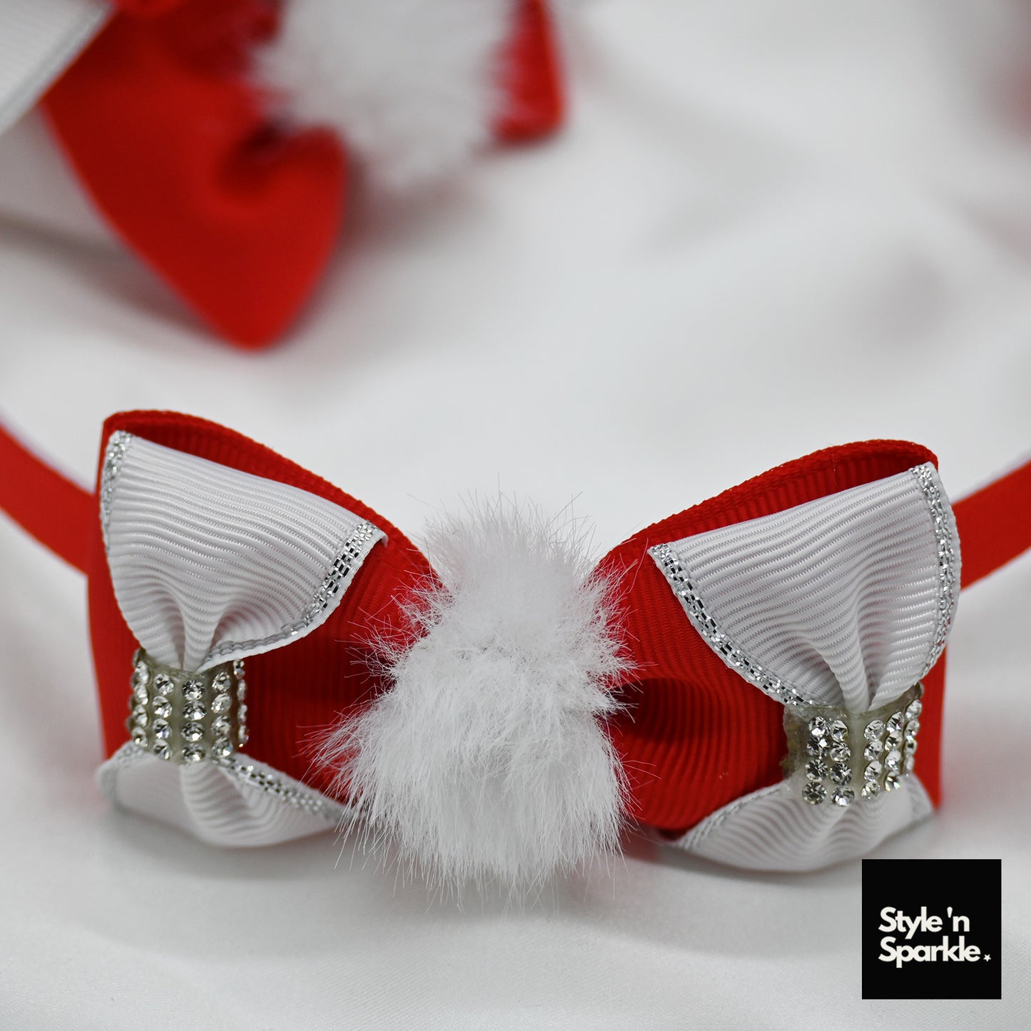 Christmas-inspired Red Ribbon Kids Gift Bag