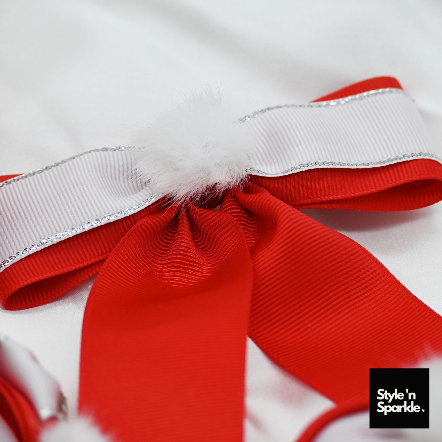 Christmas-inspired Red Ribbon Kids Gift Bag