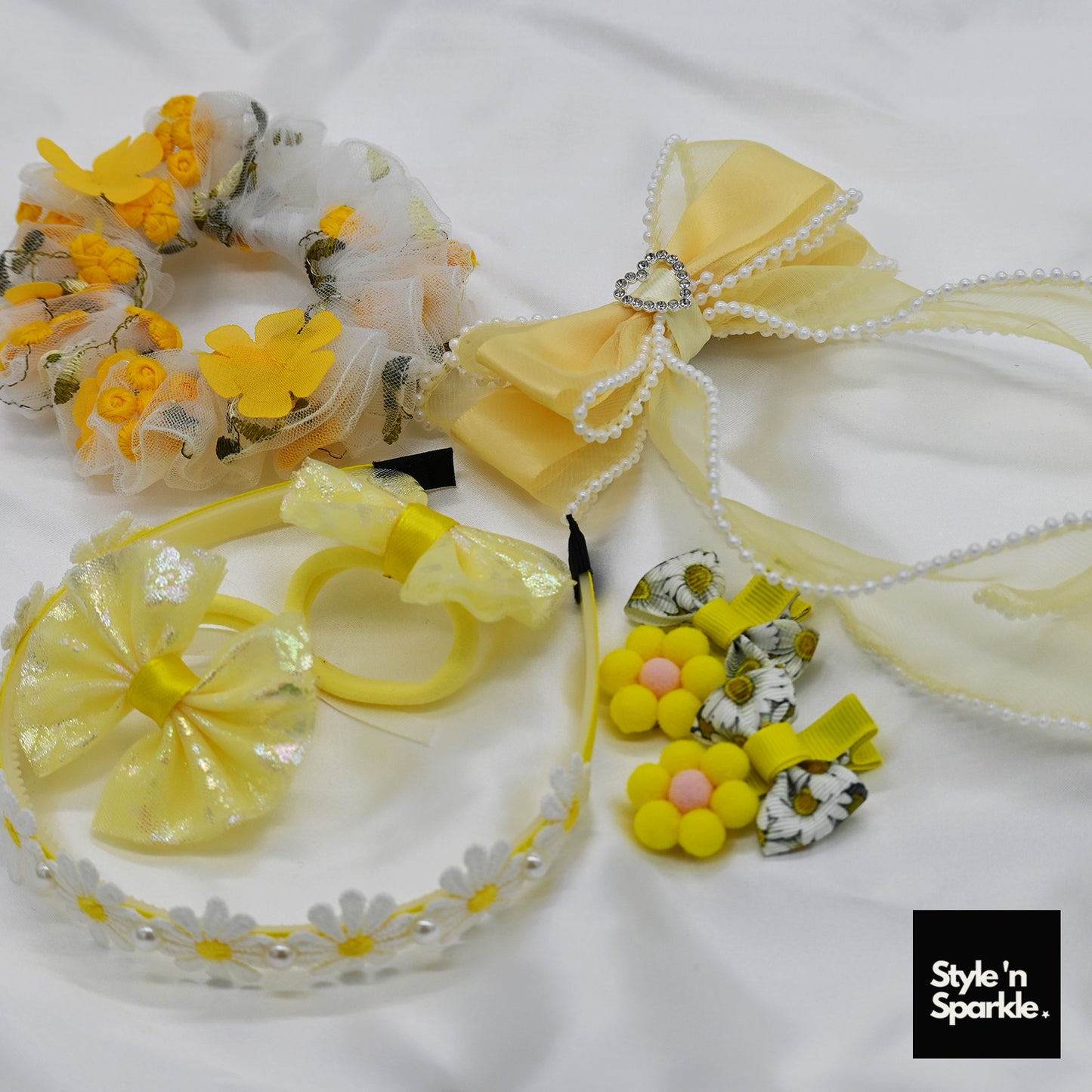Yellow Tulle Kids Gift Bag