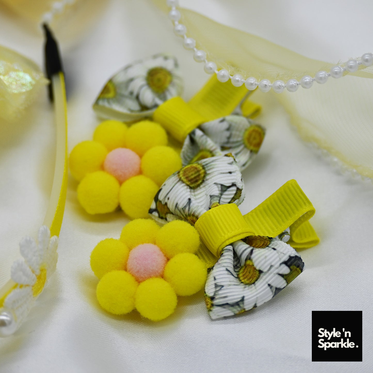 Yellow Tulle Kids Gift Bag